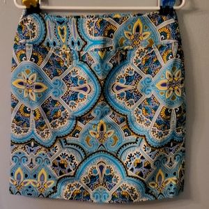 East 5th Geometric Pencil Skirt Size 6P